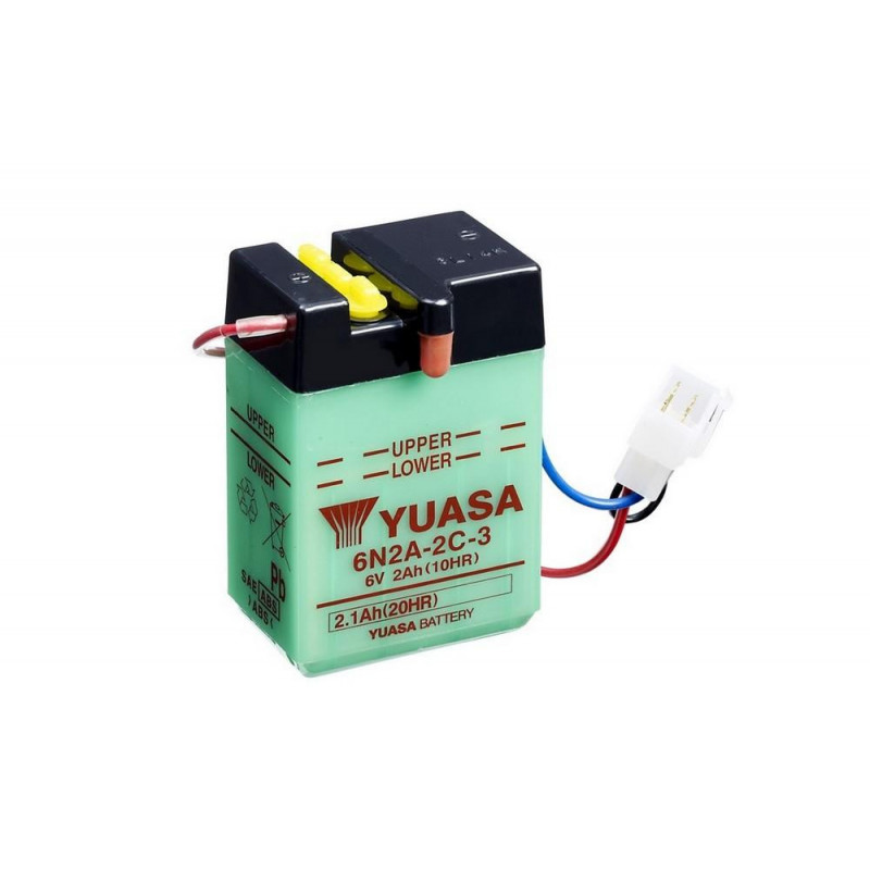 Batterie 6v de marque Yuasa Honda Dax ST50 ST70 1969 1976