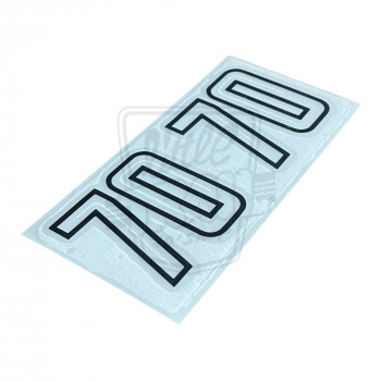Paire de blasons autocollants 70 gauche et droit adaptables Honda Dax ST70 6v 1982 1989
