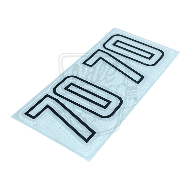 Paire de blasons autocollants 70 gauche et droit adaptables Honda Dax ST70 6v 1982 1989