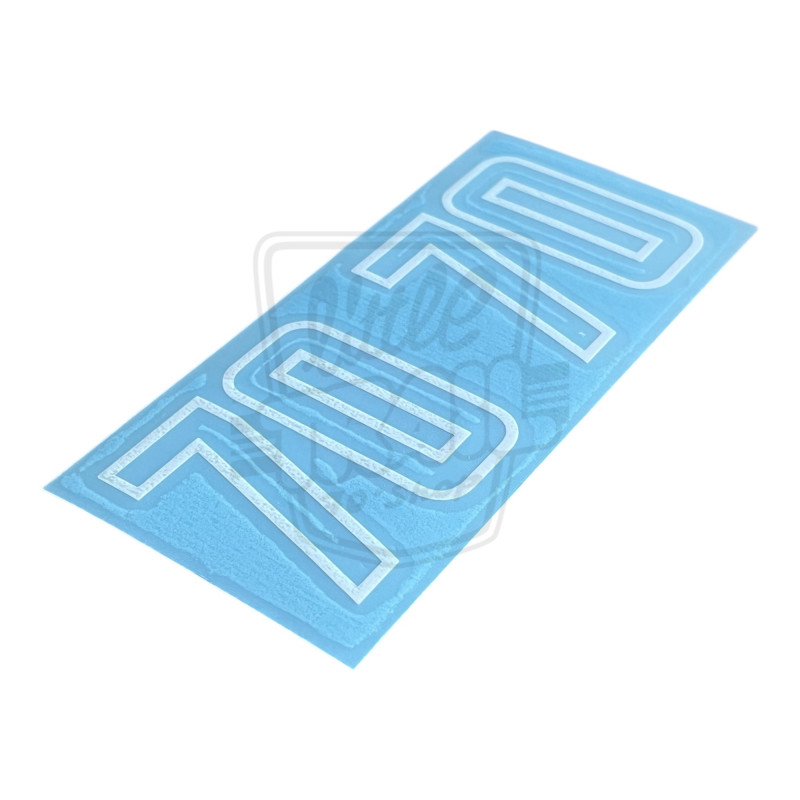 Paire de blasons autocollants 70 gauche et droit adaptables Honda Dax ST70 6v 1982 1989