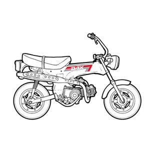 HONDA DAX ST70 6V 1982/89
